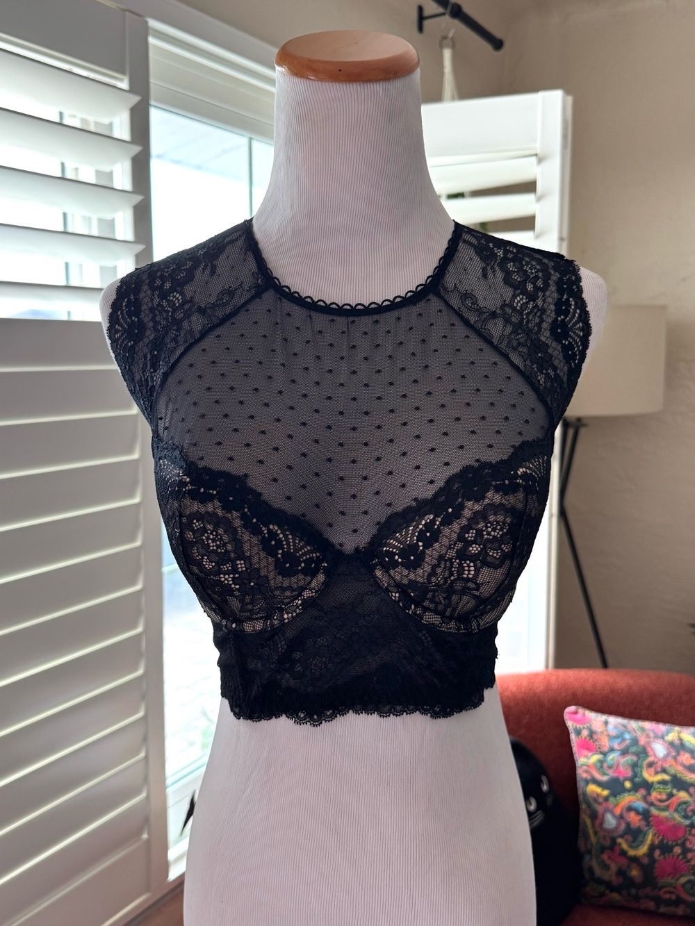 Black Lace Sheer Bralette